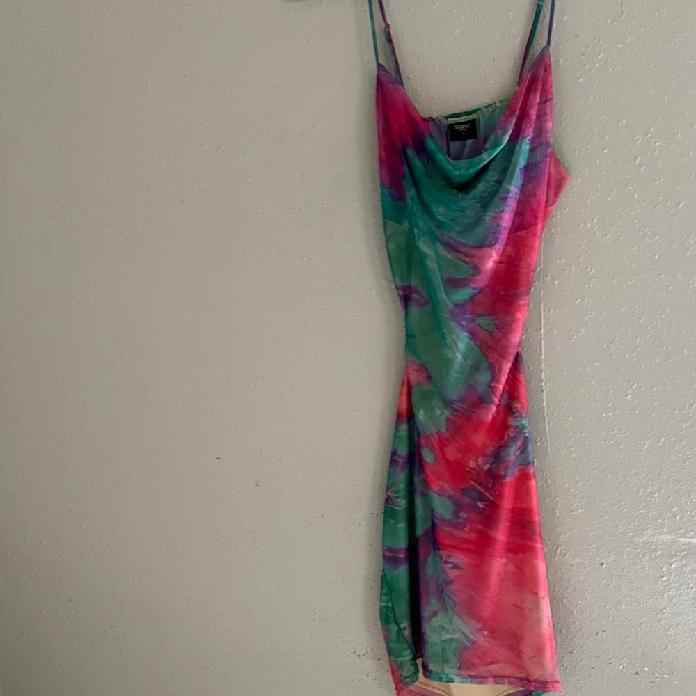 Colorful Tie-Dye Dress